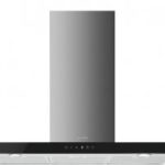 SMEG KS905NXE2 Hotte déco murale Linea 90 cm - 756 m³ h - classe énergétique B - inox verre noir Smeg